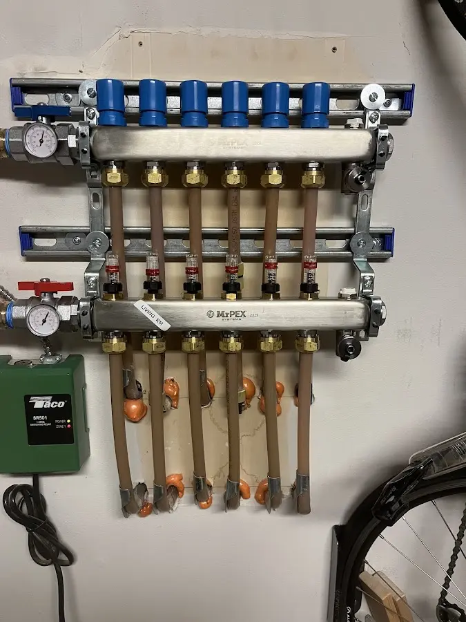 Plumber performing Gas Line Installation at a residential property in Gulf Park Estates